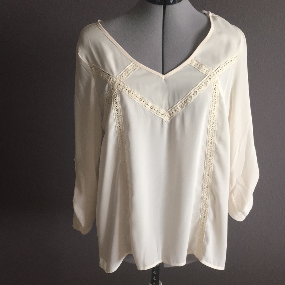 Cream blouse